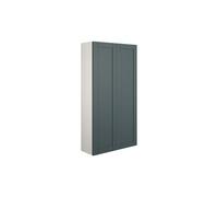 Plumb Warehouse Perugio 600mm Slim 2 Door Storage Unit - Matt Green Camo (Grey Cabinet) Finish: Matt Green Camo (Grey Cabinet)