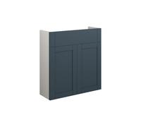 Plumb Warehouse Perugio 600mm Slim Basin Unit - Matt Arley Blue (Grey Cabinet) Size: 600mm, Finish: Matt Arley Blue (Grey Cabinet)