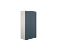 Plumb Warehouse Perugio 600mm Standard 2 Door Storage Unit - Matt Arley Blue (Grey Cabinet) Finish: Matt Arley Blue (Grey Cabinet)