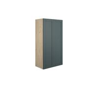 Plumb Warehouse Perugio 600mm Standard 2 Door Storage Unit - Matt Green Camo (Oak Cabinet) Finish: Matt Green Camo (Oak Cabinet)