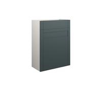 Plumb Warehouse Perugio 600mm Standard WC Unit - Matt Green Camo (Grey Cabinet) Size: 600mm, Finish: Matt Green Camo (Grey Cabinet)