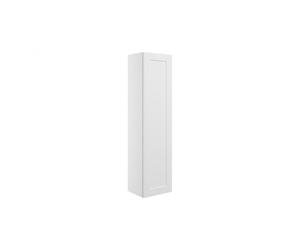 Plumb Warehouse Portofini 350mm Wall Hung 1 Door Tall Unit - Matt White Finish: Matt White