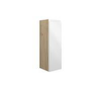 Plumb Warehouse Ravenna 200mm Slim Base Unit - White Gloss (Oak Cabinet) Size: 200mm, Finish: White Gloss (Oak Cabinet)