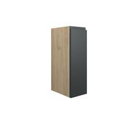 Plumb Warehouse Ravenna 200mm Standard Toilet Roll Unit - Matt Graphite Grey (Oak Cabinet) Finish: Matt Graphite Grey (Oak Cab)