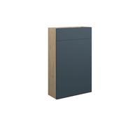 Plumb Warehouse Ravenna 500mm Slim WC Unit - Matt Arley Blue (Oak Cabinet) Size: 500mm, Finish: Matt Arley Blue (Oak Cab)