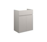 Plumb Warehouse Ravenna 500mm Standard Basin Unit - Matt Dove Grey (Grey Cabinet) Size: 500mm, Finish: Matt Dove Grey (Grey Cab)