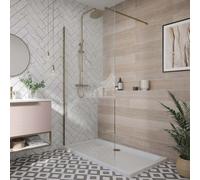 Plumb Warehouse S8 900mm Wet room Glass Panel Size: 900mm