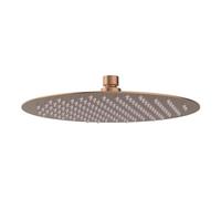 Plumb Warehouse Salarna 250mm Round Ultraslim Showerhead - Brushed Bronze