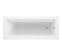 Plumb Warehouse San Remo Square 1700x700 Single Ended Bath & Legs Bath Size: 1700mm x 700mm