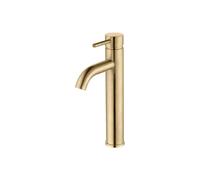 Plumb Warehouse Sarna Mono Tall Basin Tap - Brushed Brass