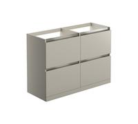 Plumb Warehouse Senigallia 1200mm Floor Standing Basin Unit Run (No Top) - Latte