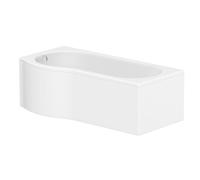 Plumb Warehouse Sigma Geode 1700mm x 850mm Right Handed P Shaped Bath Handing: Right Handed