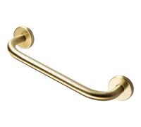 Plumb Warehouse Straight 35cm Grab Rail - Brushed Brass Please Select Size: 35cm