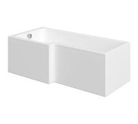 Plumb Warehouse Tau Geode 1700mm x 850mm Right Handed L Shaped Bath Size: 1700mmx850mm, Handing: Right Handed