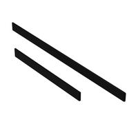 Plumb Warehouse Tray Riser Set for 40mm Low Profile Rectangular (1000-1200mm) - Matt Black Size: 1000-1200mm