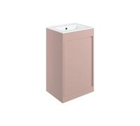Plumb Warehouse Ubino 510mm Floor Standing Unit Inc. Basin - Matt Antique Rose