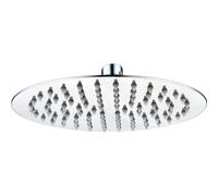 Plumb Warehouse Ultra Slim Round 200mm Showerhead - St/Steel Please Select Size: 200mm