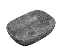 Plumb Warehouse Vernazza 460x330mm Ceramic Washbowl - Grey Marble Effect