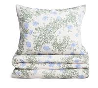 Plumbago Organic Cotton Bedding Set Blue 100x140