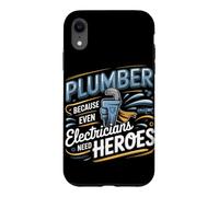 Plumber Because Even Electricians Need Heroes Plumbing Case for iPhone XR