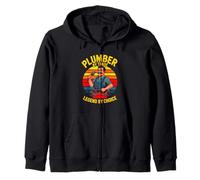 Plumber By Trade Legend By Choice Funny Fathers Day Zip Hoodie