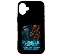 Plumber Dad But Cooler Funny Plumbing Father Mens Case for iPhone 16 Plus