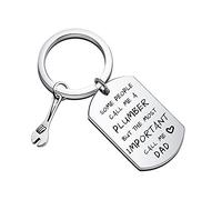 Plumber Dad Father's day Gift Plumbing Jewelry Plumber Grandpa Gift Some People Call Me a Plumber Keychain (Call Me a Dad -k EU)