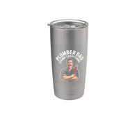 Plumber Dad Fixing Everything Fathers Day Hero Stainless Steel Insulated Tumbler