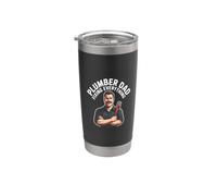 Plumber Dad Fixing Everything Fathers Day Hero Stainless Steel Insulated Tumbler