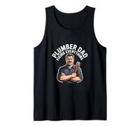 Plumber Dad Fixing Everything Fathers Day Hero Tank Top