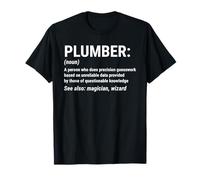 Plumber Definition Funny Plumbing Quote T-Shirt