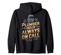 Plumber Hour Always on Call Zip Hoodie