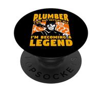Plumber I am not getting old I'm becoming a Legend PopSockets Adhesive PopGrip