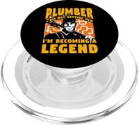 Plumber I am not getting old I'm becoming a Legend PopSockets PopGrip for MagSafe