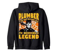 Plumber I am not getting old I'm becoming a Legend Zip Hoodie