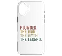 Plumber The Man The Myth The Legend Funny Plumbing Case for iPhone 16 Plus