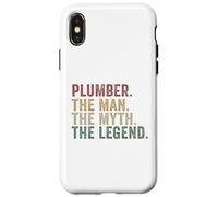 Plumber The Man The Myth The Legend Funny Plumbing Case for iPhone X/XS