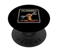 Plumber The Man The Myth The Legend Funny Plumbing PopSockets Adhesive PopGrip