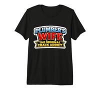 Plumber's Wife The Original Crack Addict Funny Pun Joke Gag Premium T-Shirt
