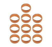 PlumbEZ 10mm Compression Copper Olives Pack of 10 - WRAS Approved 10mm Olives for Copper Pipe & Compression Fittings, Plumbing Compression Rings for Pipe Joint Repair