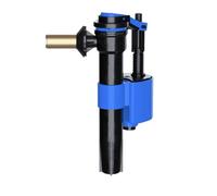 PlumbEZ Adjustable Side Entry Toilet Fill Valve with ½" UK Brass Threads - Compact Cistern Fill Valve with 180° Rotation Float, Water Saving Quiet Fill, Supplied with Double Check Filter