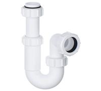 Plumbez Adjustable Swivel P Trap With Anti-Slip Ring, Telescopic Sink Trap 32mm (1.25") Waste Kit, Bs En2574-1 U-Bend
