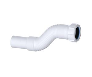 PlumbEZ Compact Flexible Waste Connector 1.1/4 Inch - 32mm Compression x Plain Spigot Drain and Shower Pipe - with Anti-Slip Ring