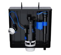 PlumbEZ Concealed Toilet Cistern - Universal Slimline Dual Flush WC Cistern with Dual Entry Fill Valve, Adjustable Flush Volumes & Mounting Bracket - WRAS Approved Concealed WC Frame Cistern