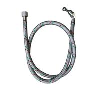 PlumbEZ Flexible Oil Line Hose Braided 1/4 Inch M 90 X 1/4 Inch F Nut. 900mm Long Riello Compatible