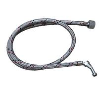 PlumbEZ Flexible Oil Line Hose Braided 1/4 Inch M 90 X 3/8 Inch F Nut. 900mm Long Riello Compatible