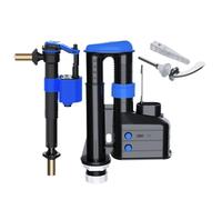 PlumbEZ Full Cistern Kit - Includes Adjustable Dual Flush Toilet Syphon, Universal Bottom/Side Entry Toilet Fill Valve and Toilet Handle with Adjustable Arm - Toilet Flush Replacement WRAS Approved