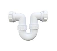 PlumbEZ Multi-Fit Running Swivel P Trap 40mm (1.1/2') Sink Waste Pipe Trap, Bs En 274-1:2002 Compliant. Epdm Sealing Washer.