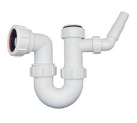 PlumbEZ Multi-Fit Sink Swivel P Trap With A 135 Degree Nozzle 40mm (1.1/2") Complete With 75mm Water Seal, Bs En 247-1:2002.