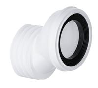 PlumbEZ Offset Toilet Waste Pipe Connector - 40mm Offset Toilet Pan Connector for 4"/110mm PVC-U & Cast Iron Soil Pipe, 90-107mm Inlet Fits All Toilet Pipe Spigots (40mm Offset)